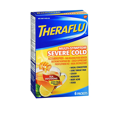 THERAFLU MULTI-SYMTOM SEVERE COLD W/LIPTONT 6CT