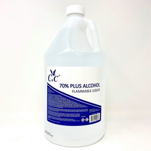 PPE CNC 70% PLUS ALCOHOL Flammable Liquid 1 GALLON - CỒN SÁT KHUẨN LỎNG 70% - 1 GALLON