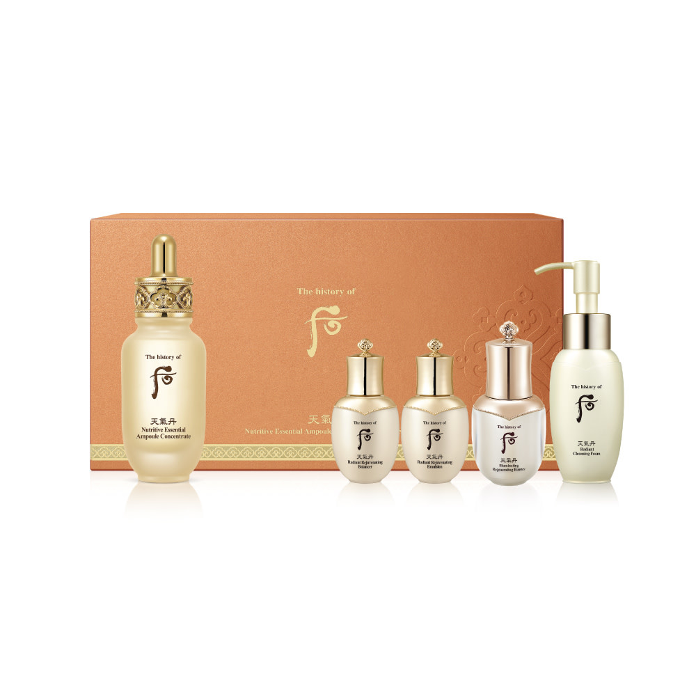 WH CGD HWAHYUN NUTRITIVE ESSENTIAL YOON AMPOULE CONCENTRATE 30ML *SET* - HUYẾT THANH CÔ ĐẶC NHÂN SÂM NÚI & KÉN TẰM  CẤP ẨM, DƯỠNG TRẮNG CHUYÊN SÂU & PHỤC HỒI LÀN DA