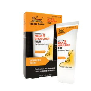 TIGER BALM RELIEF STRESSED & STRAINED MUSCLES RUB 50GM - KEM NÓNG GIẢM ĐAU GIÚP THẢ LỎNG CƠ BẮP