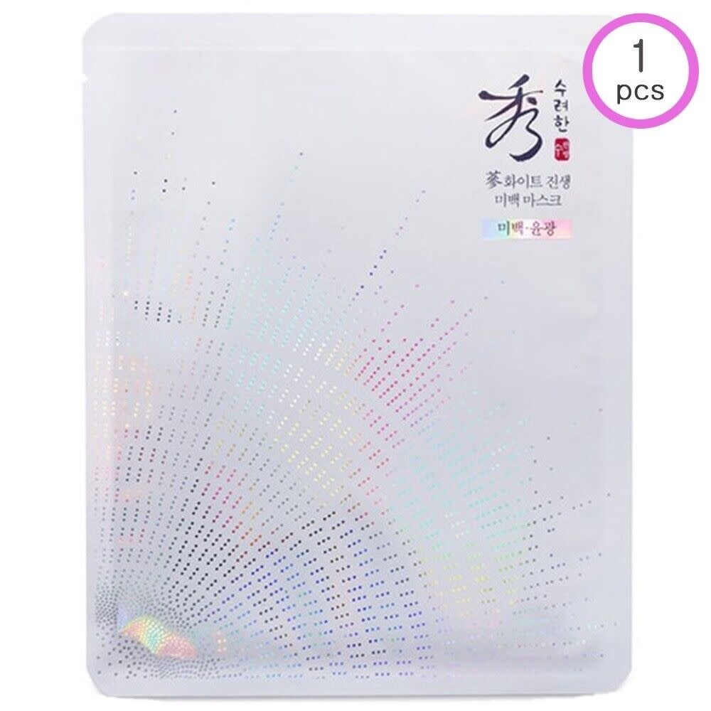 SOORYEHAN WHITE GINSENG BRIGHTENING MASK - 50504044 - MẶT NẠ SIÊU TINH CHẤT NHÂN SÂM TRẮNG GIÚP TRẮNG DA, GIẢM NÁM