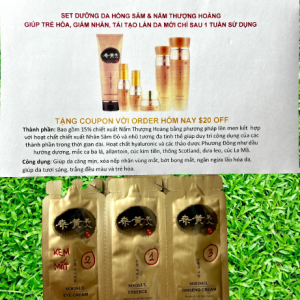 SAMPLE SOOSUL EYE, ESSENCE, CREAM - DÒNG KEM NẤM THƯỢNG HOÀNG HÀN QUỐC, TRẺ HÓA, THAY ĐỔI LÀN DA MỊN TRẮNG, CĂNG, KHÔNG BỌNG MỠ